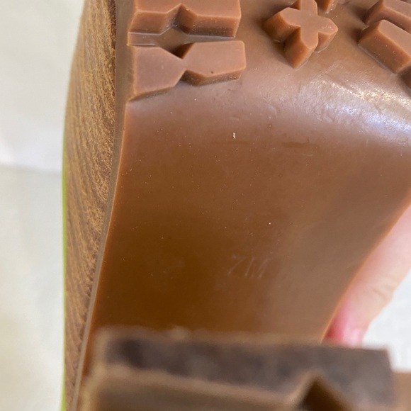 Current Mood - LIVE TODAY ANKLE BOOTS - GREEN - sz 7 - platform - high heels - Picture 14 of 14